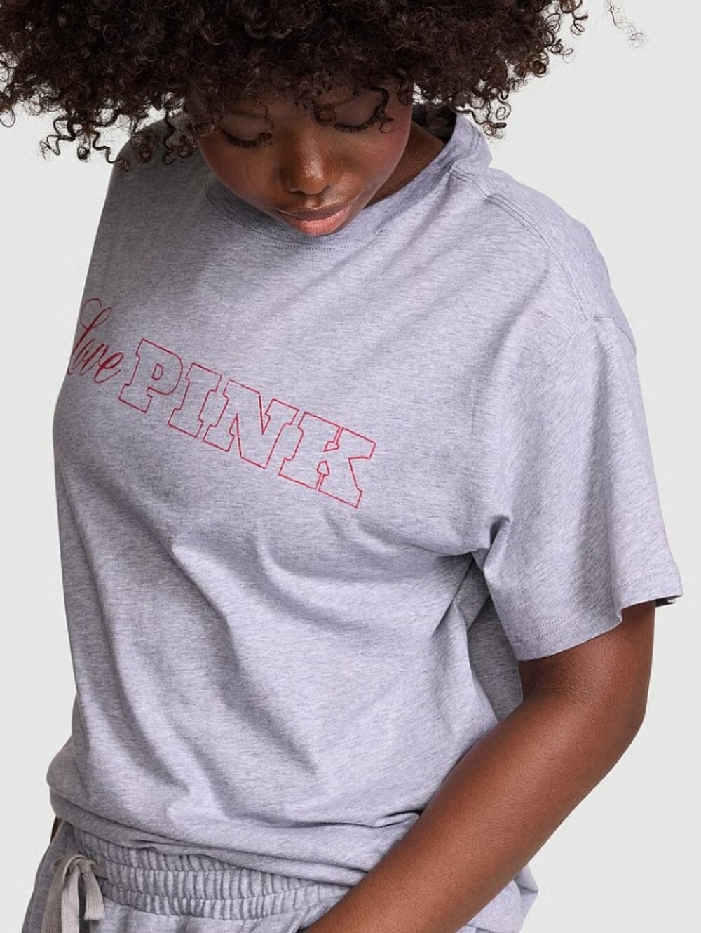 VS PINK Campus Cotton Tee Sz Small NWT